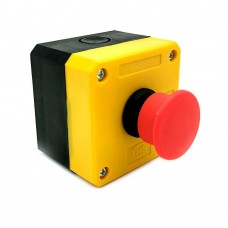 Botão Emergência 1NF C/Caixa Plástica Amarela CP1-E 
