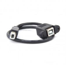 Cabo Adaptador USB Tipo B Macho/Fêmea 30 cm