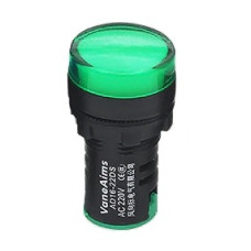 Sinalizador / Indicador Luminoso LED 220V 22mm Verde 