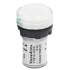 Sinalizador / Indicador Luminoso LED 12V 22mm Branco