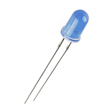LED Azul 5mm Difuso - Kit com 5 unidades