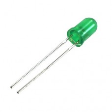 LED Verde 5mm Difuso - Kit com 5 unidades