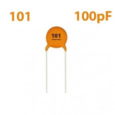 Capacitor Cerâmico 100pF  50V- Pacote com 5 unidades